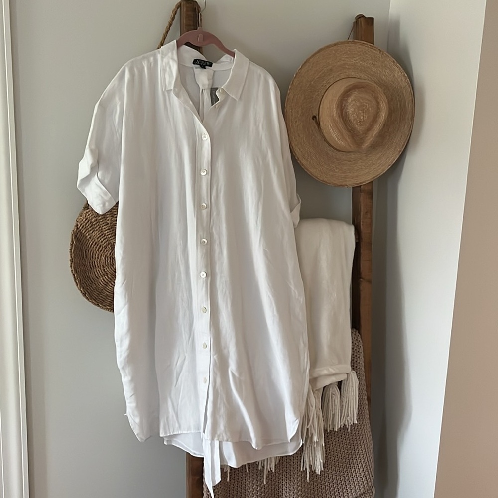 J. Crew Capitaine Shirtdress in Linen
